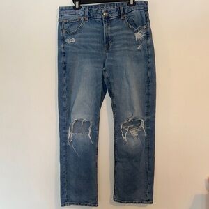 American Eagle Women’s Curvy Straight Medium-wash Jeans